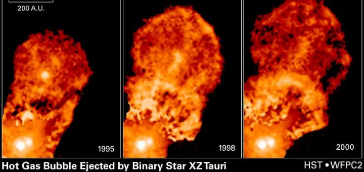 Les 4 étapes de formation d'une étoile - Proto étoile T-Tauri