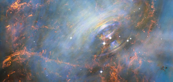 Coeur Battant d'une étoile à neutrons dans la nébuleuse du Crabe