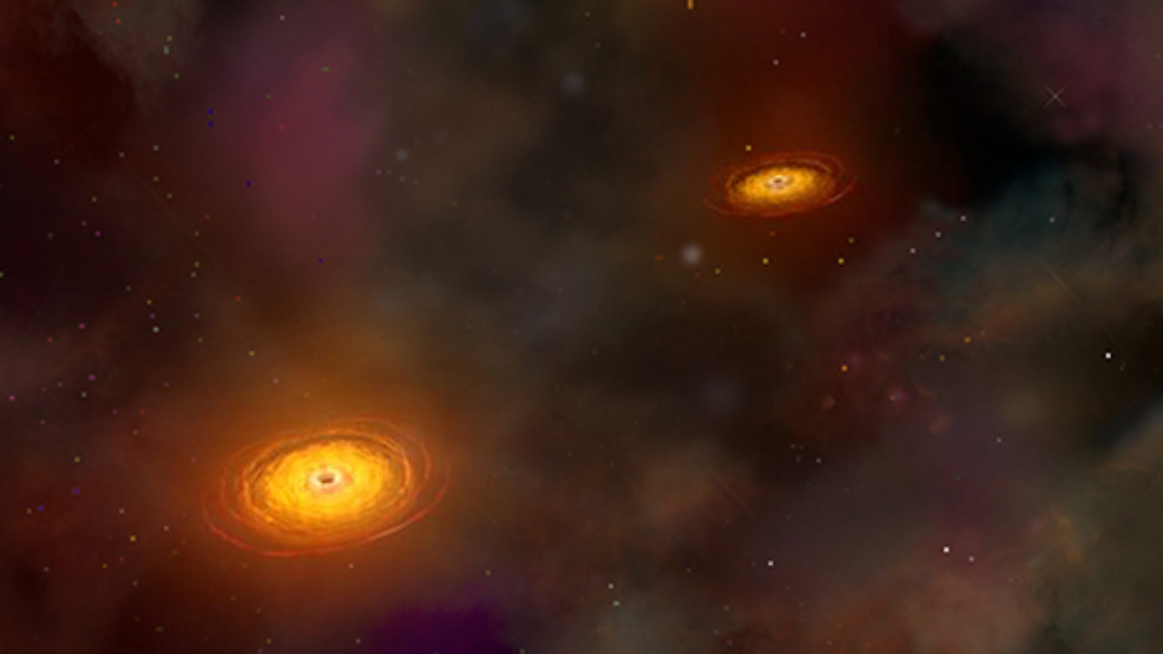 rencontre de deux trou noir