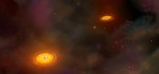 Trou noir supermassif à la rencontre de deux galaxies